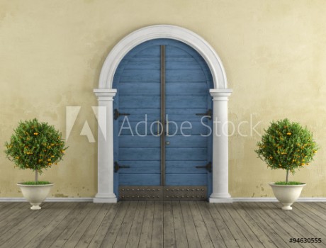 Picture of Retro Home entrance with old portal